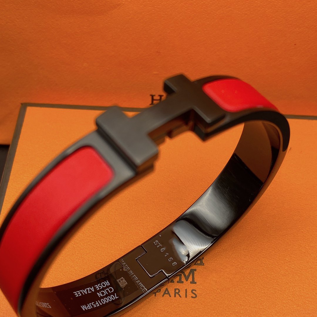 [Luxe Jewelry]CLIC HM SO BLACK RED BRACELET