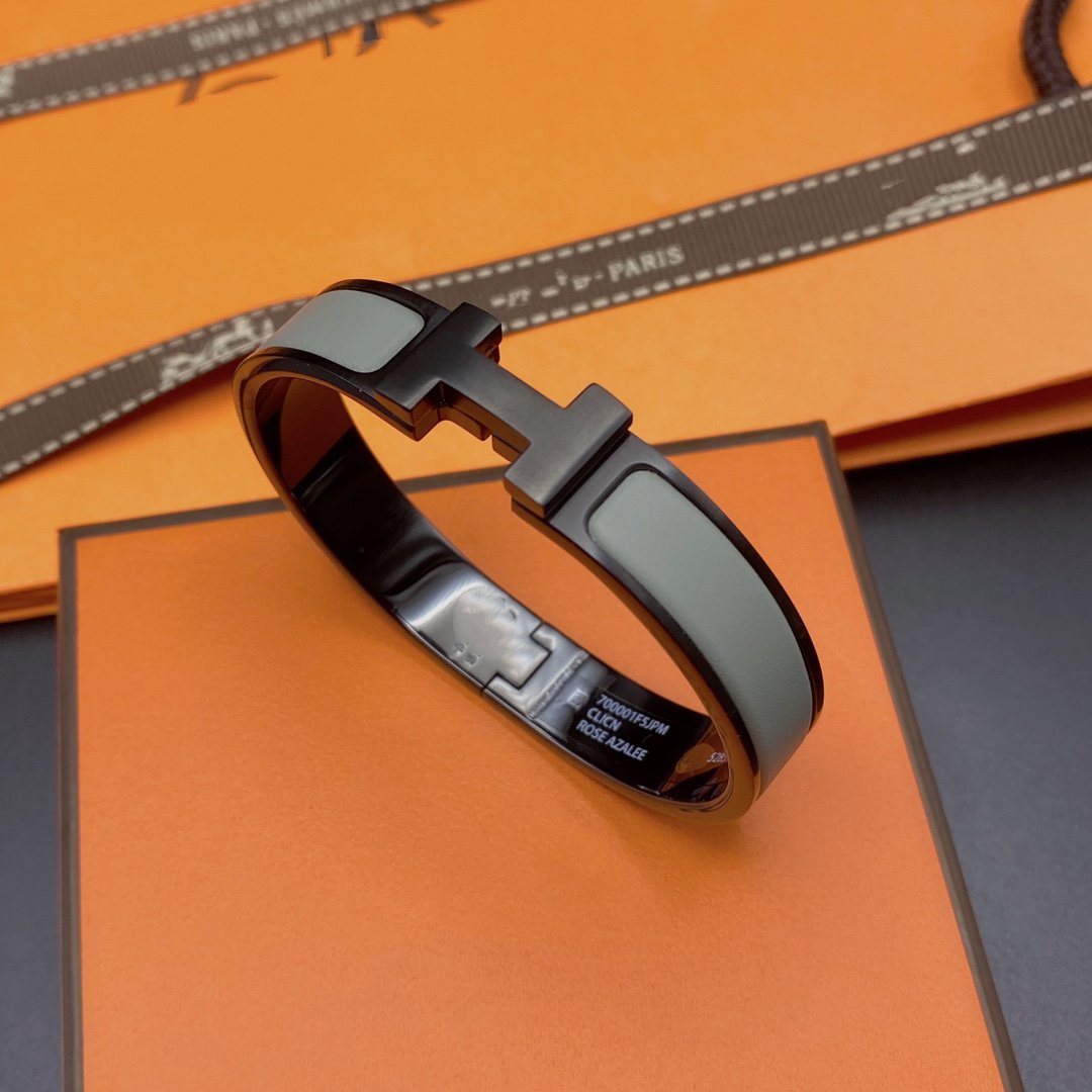 [Bijoux de luxe] BRACELET CLIC HM SO NOIR GRIS