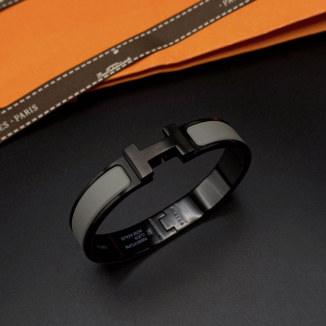 [Bijoux de luxe] BRACELET CLIC HM SO NOIR GRIS