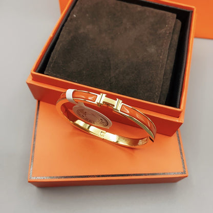 [Bijoux de luxe] BRACELET CLASSIQUE HM CLIC ROUGE ÉMAIL 8 MM