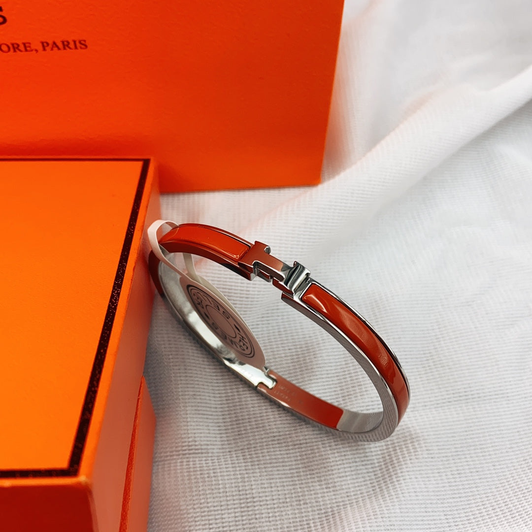 [Bijoux de luxe] BRACELET CLASSIQUE HM CLIC ROUGE ÉMAIL 8 MM