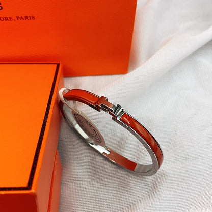 [Bijoux de luxe] BRACELET CLASSIQUE HM CLIC ROUGE ÉMAIL 8 MM