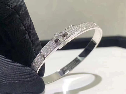 [Bijoux de luxe] Bracelet HM Kelly en argent et entièrement pavé de diamants