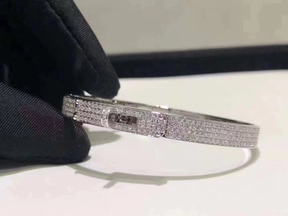 [Bijoux de luxe] Bracelet HM Kelly en argent et entièrement pavé de diamants