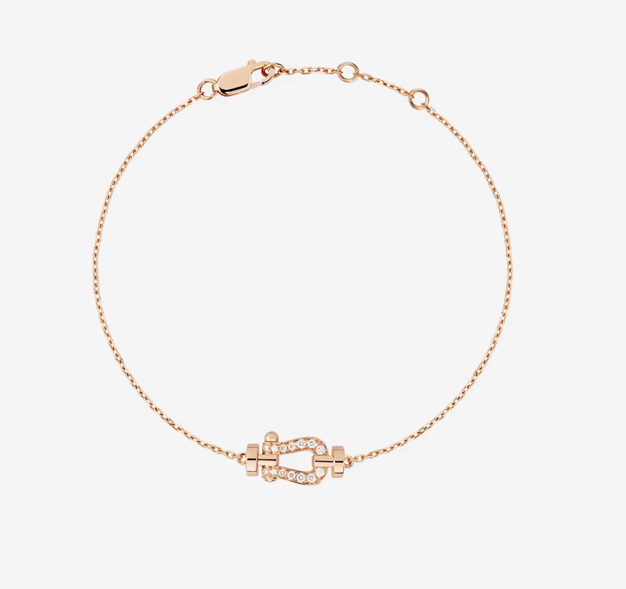 [Luxe Jewelry]FORCE 10 FULL DIAMOND BUCKLE CHAIN LINK MINI MODEL