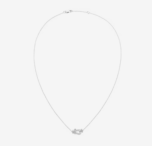[Bijoux de luxe] COLLIER FORCE 10 DIAMANTS EN ARGENT MINI MODÈLE