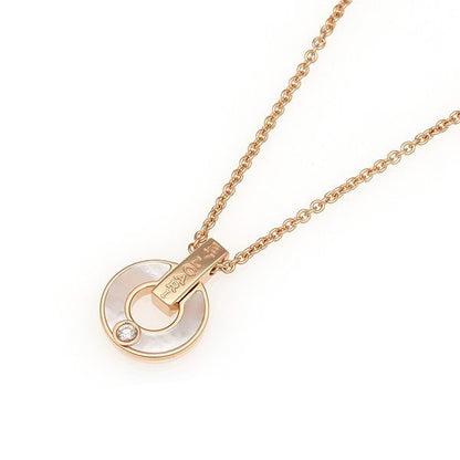 [Bijoux de luxe]Collier Gari en or rose et nacre