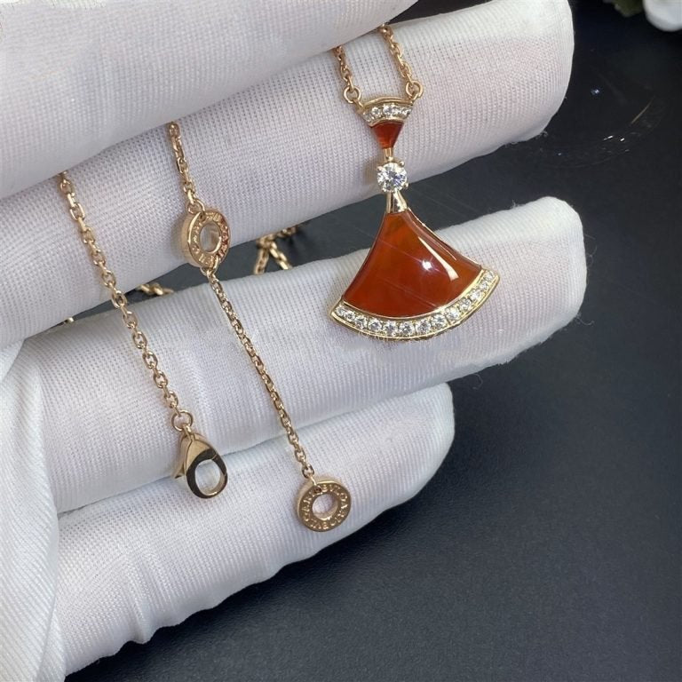 [Bijoux de luxe] COLLIER DREAM CORNALINE DIAMANT