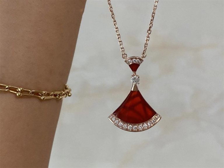 [Bijoux de luxe] COLLIER DREAM CORNALINE DIAMANT