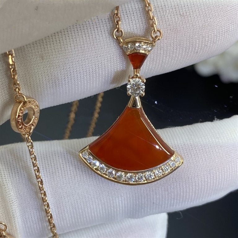 [Bijoux de luxe] COLLIER DREAM CORNALINE DIAMANT