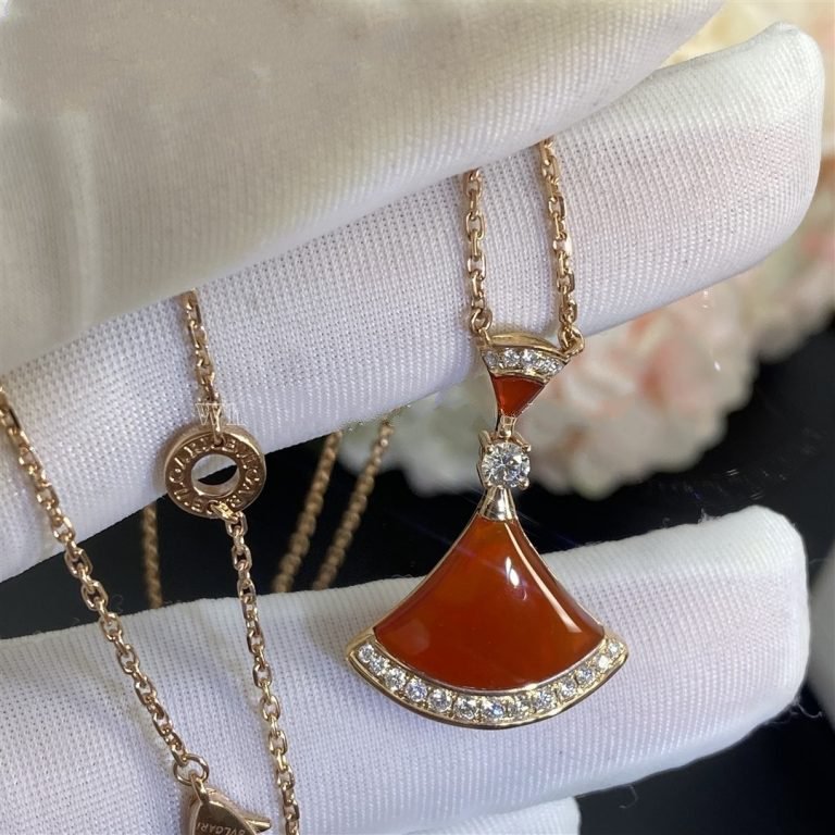 [Bijoux de luxe] COLLIER DREAM CORNALINE DIAMANT