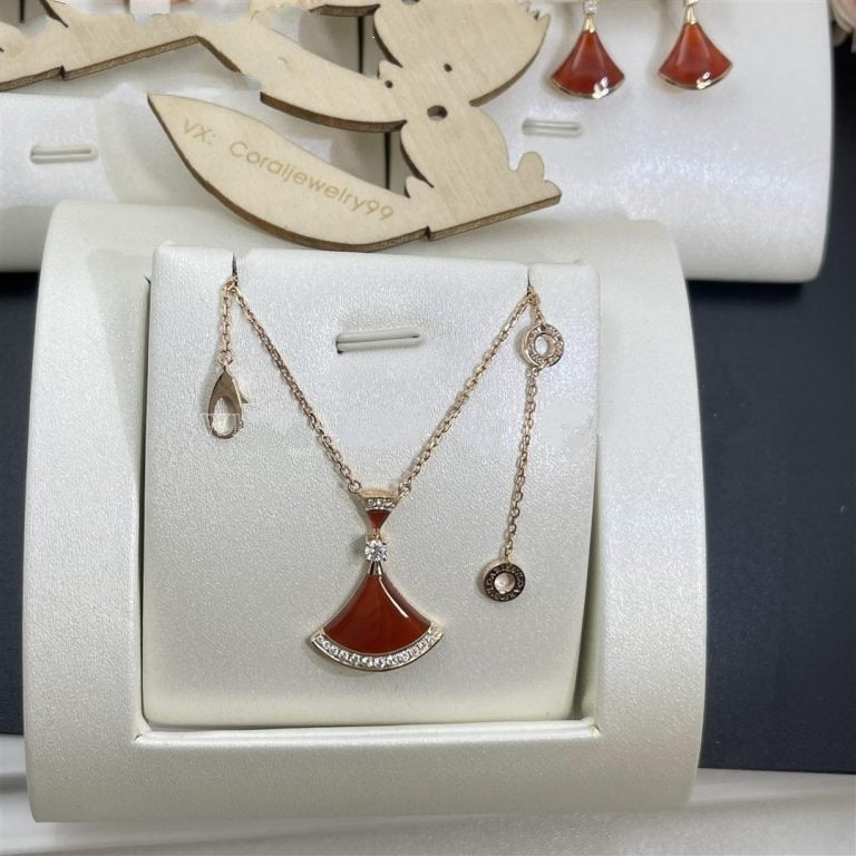 [Bijoux de luxe] COLLIER DREAM CORNALINE DIAMANT