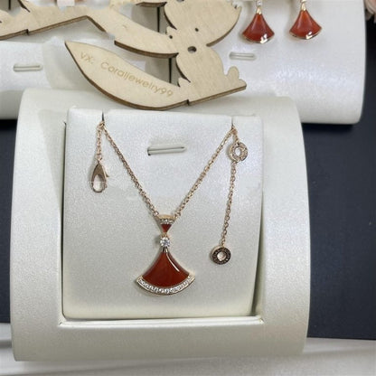 [Bijoux de luxe] COLLIER DREAM CORNALINE DIAMANT
