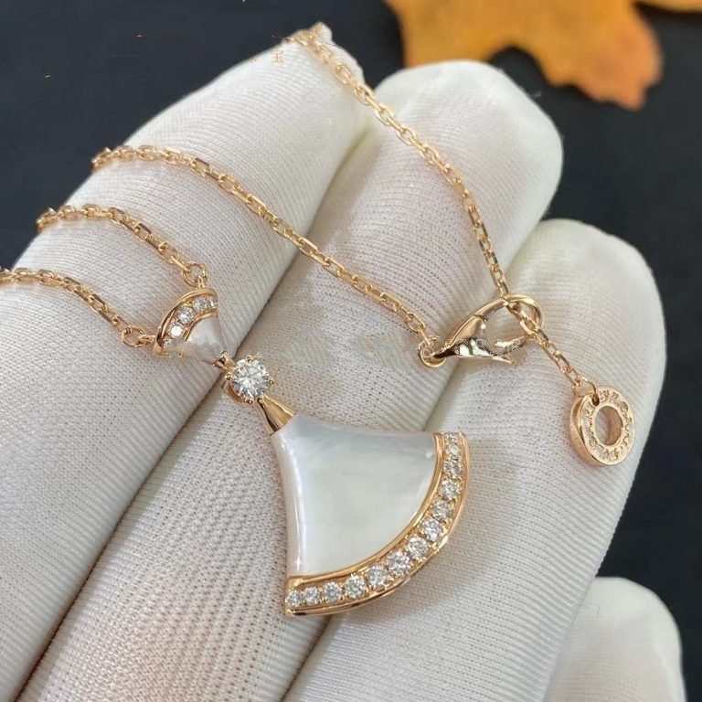 [Luxe Jewelry]DREAM NECKLACE MOP PINK GOLD DIAMOND