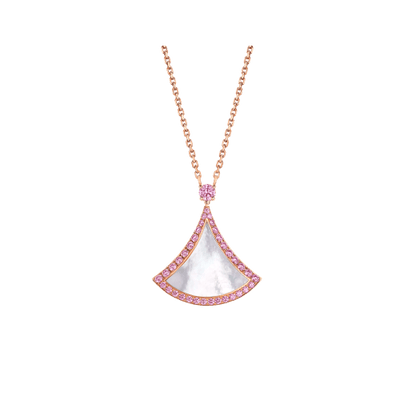 [Luxe Jewelry]DREAM NECKLACE MOP DIAMOND PINK
