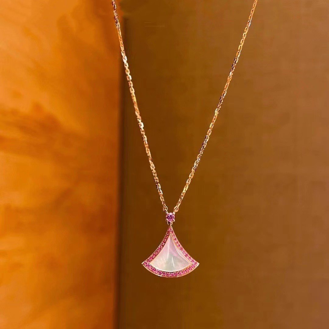 [Luxe Jewelry]DREAM NECKLACE MOP DIAMOND PINK