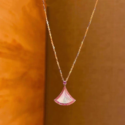 [Luxe Jewelry]DREAM NECKLACE MOP DIAMOND PINK