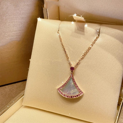 [Luxe Jewelry]DREAM NECKLACE MOP DIAMOND PINK