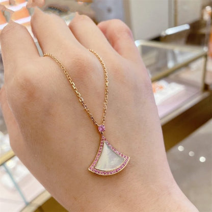 [Luxe Jewelry]DREAM NECKLACE MOP DIAMOND PINK