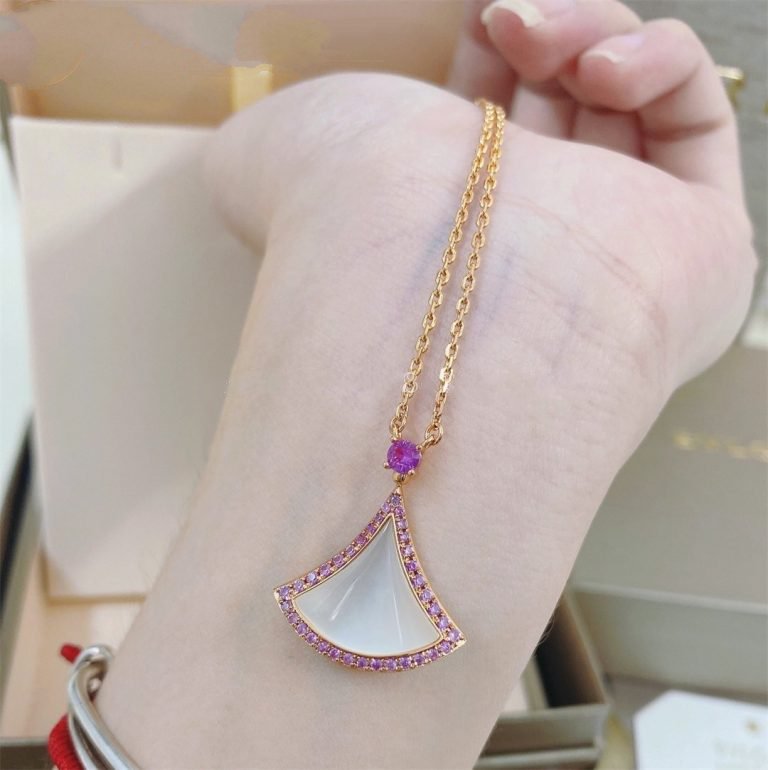 [Luxe Jewelry]DREAM NECKLACE MOP DIAMOND PINK