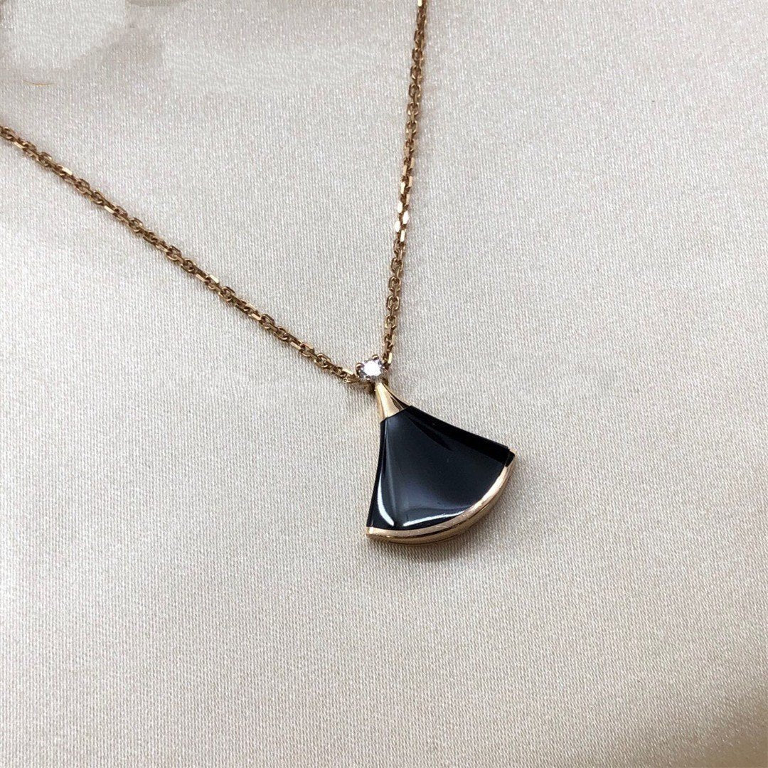 [Luxe Jewelry]DREAM NECKLACE ONYX 1 DIAMOND