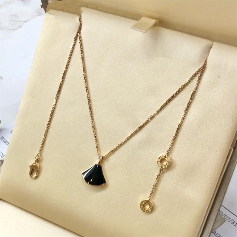 [Luxe Jewelry]DREAM NECKLACE ONYX 1 DIAMOND