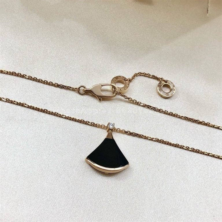 [Luxe Jewelry]DREAM NECKLACE ONYX 1 DIAMOND
