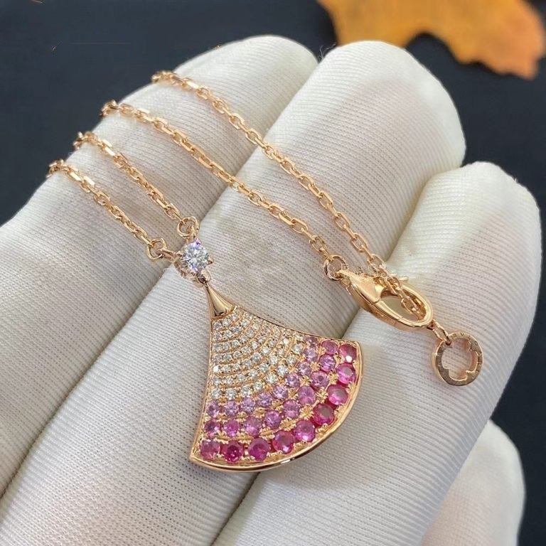 [Luxe Jewelry]DREAM NECKLACE PINK GOLD PINK DIAMOND