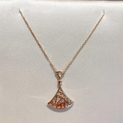 [Luxe Jewelry]DREAM NECKLACE PINK GOLD FULL DIAMOND