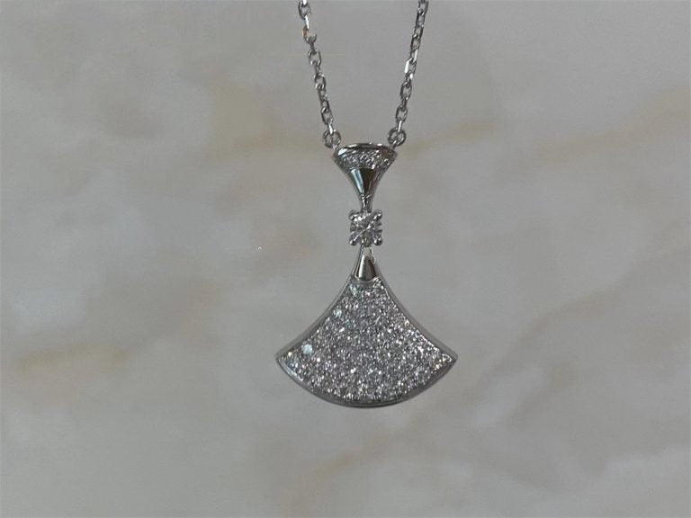 [Luxe Jewelry]DREAM NECKLACE SILVER FULL DIAMOND