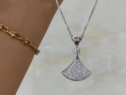 [Luxe Jewelry]DREAM NECKLACE SILVER FULL DIAMOND