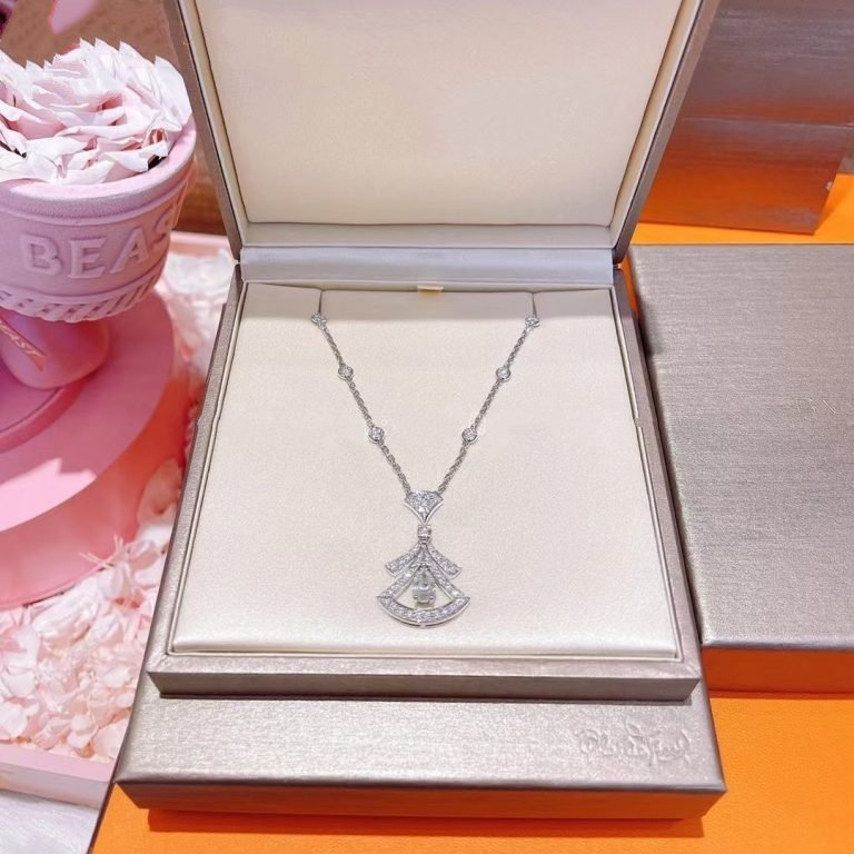 [Luxe Jewelry]DREAM NECKLACE WHITE DIAMOND SILVER