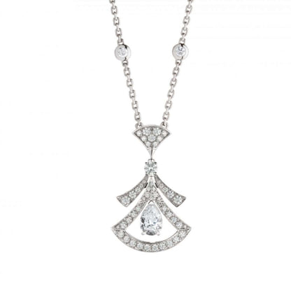[Luxe Jewelry]DREAM NECKLACE WHITE DIAMOND SILVER