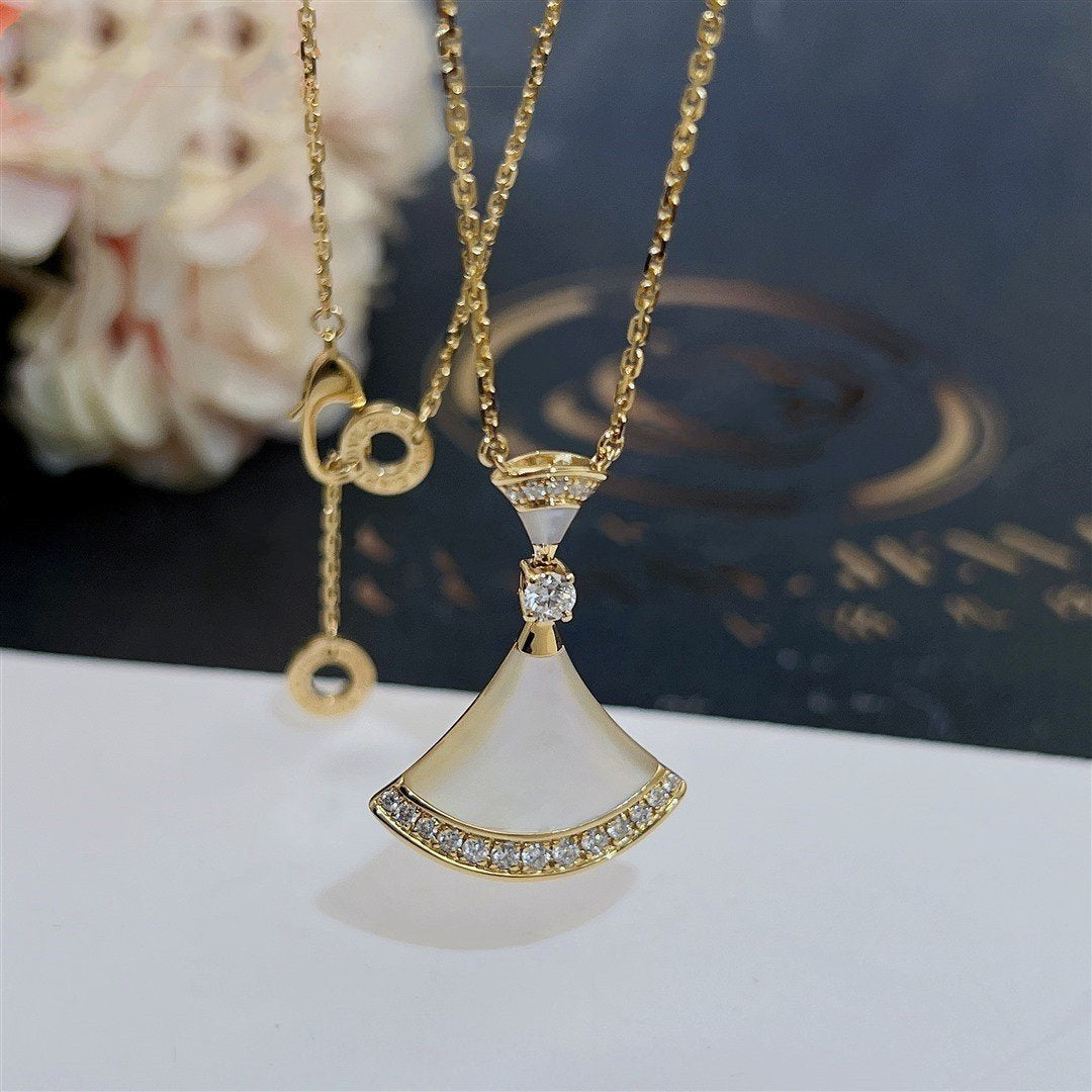 [Luxe Jewelry]DREAM NECKLACE MOP GOLD DIAMOND