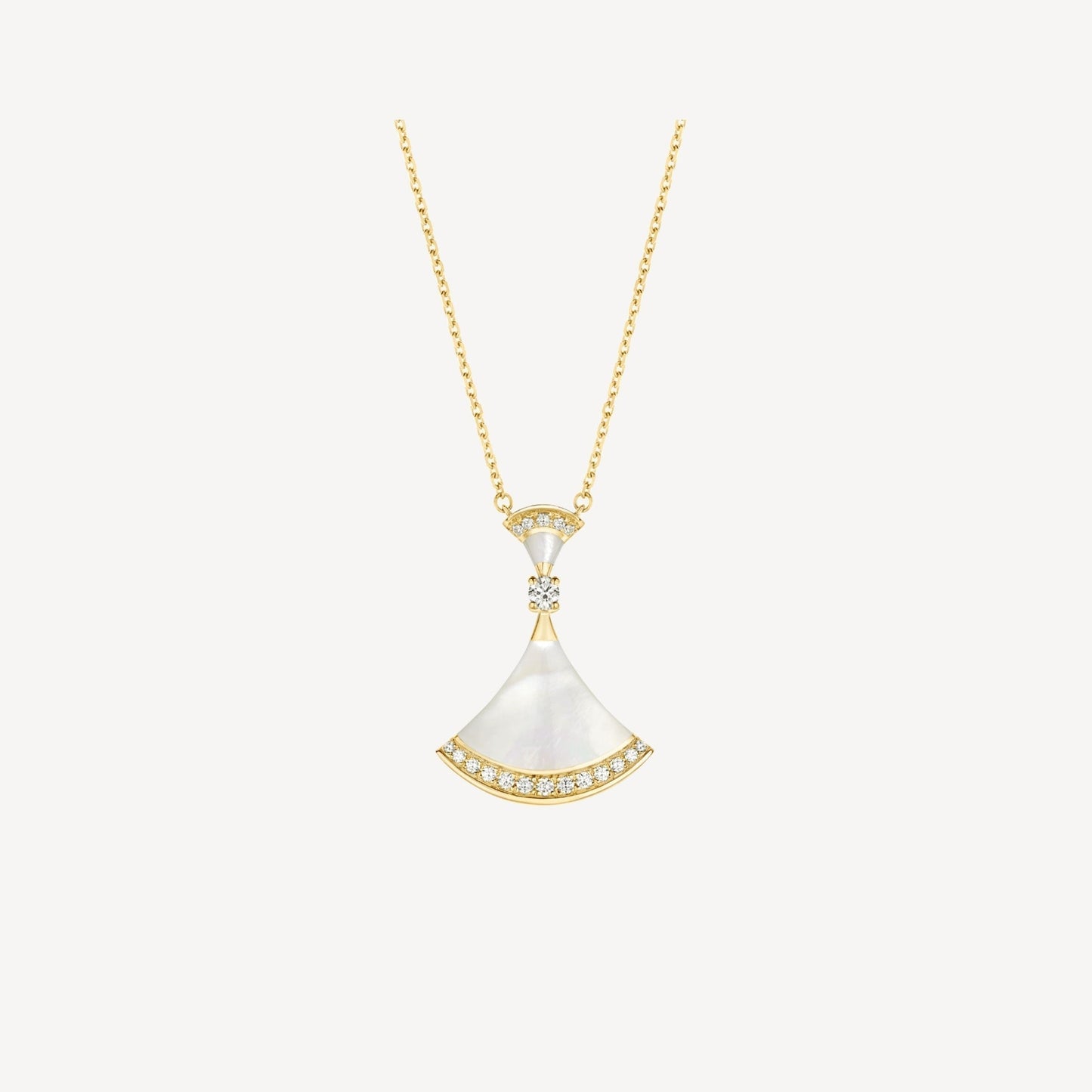 [Luxe Jewelry]DREAM NECKLACE MOP GOLD DIAMOND