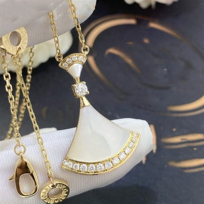 [Luxe Jewelry]DREAM NECKLACE MOP GOLD DIAMOND