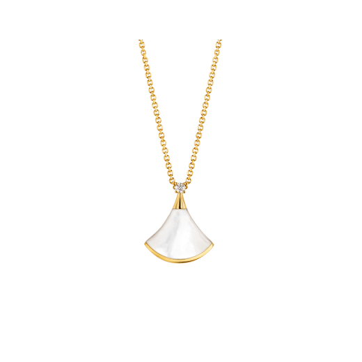 [Bijoux de luxe] COLLIER DREAM NACRE BLANCHE OR 1 DIAMANT
