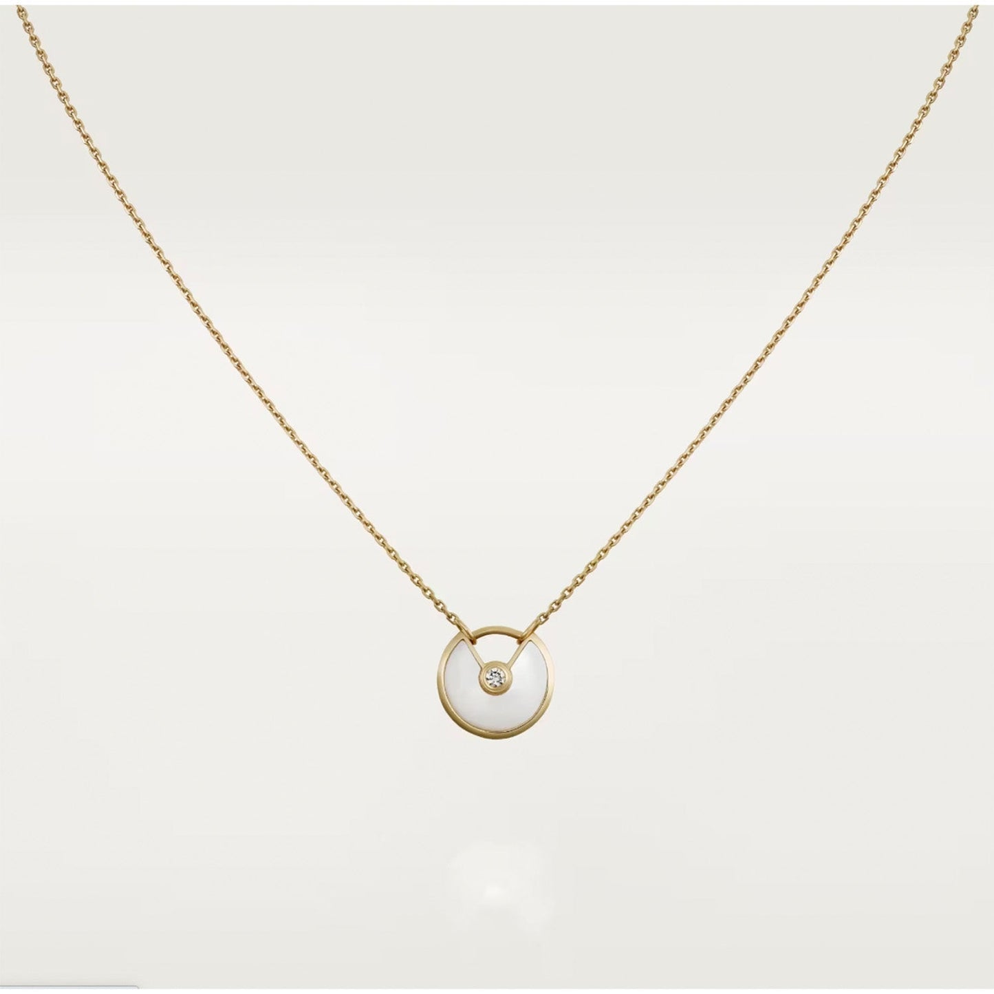 [Luxe Jewelry]AMULETTE ROSE GOLD MOP NECKLACE