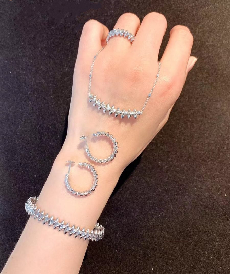 [Bijoux de luxe]BRACELET CLASH EN ARGENT