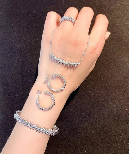 [Bijoux de luxe]BRACELET CLASH EN ARGENT