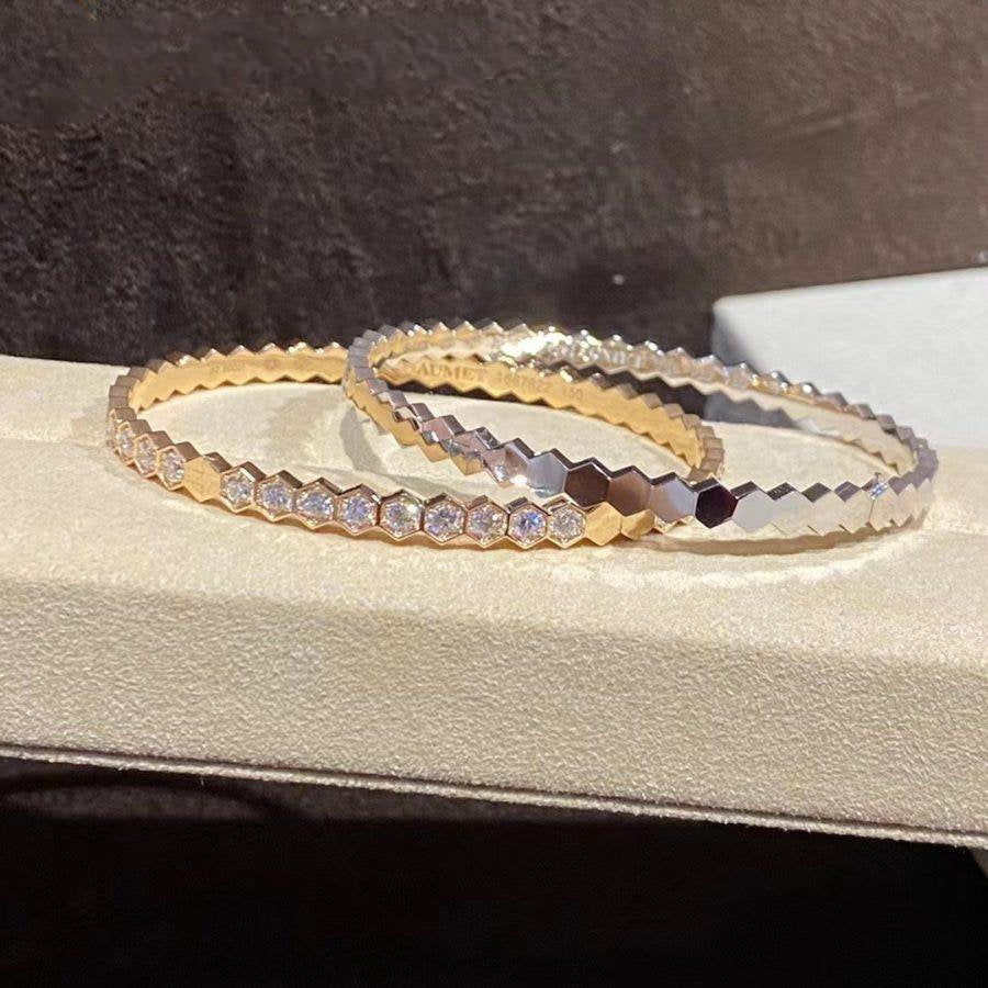 [Bijoux de luxe]Bracelet en or Bee Love entièrement en diamants 