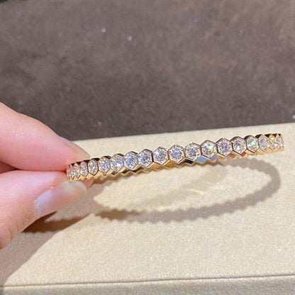 [Bijoux de luxe]Bracelet en or Bee Love entièrement en diamants 