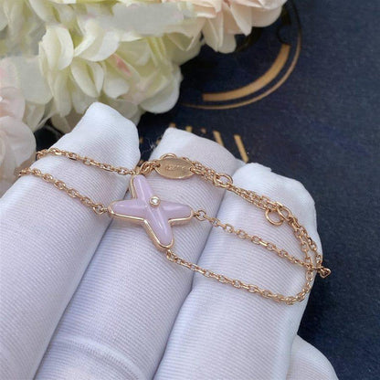 [Luxe Jewelry]JEUX BRACELET PINK MOP PINK GOLD 1 DIAMOND