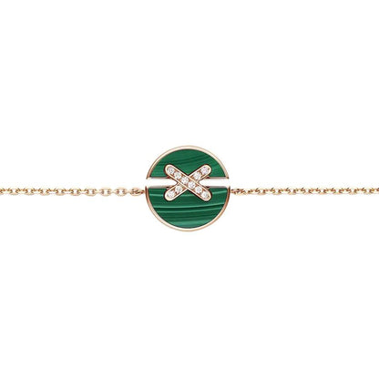 [Luxe Jewelry]JEUX DE BRACELET MALACHITE PINK GOLD DIAMONDS