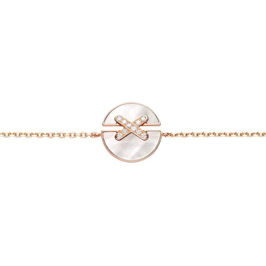 [Luxe Jewelry]JEUX DE BRACELET MOP PINK GOLD DIAMONDS