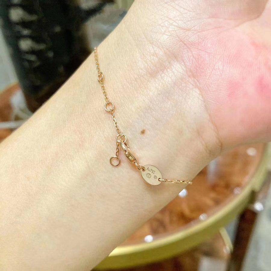 [Luxe Jewelry]JEUX DE BRACELET MOP PINK GOLD DIAMONDS