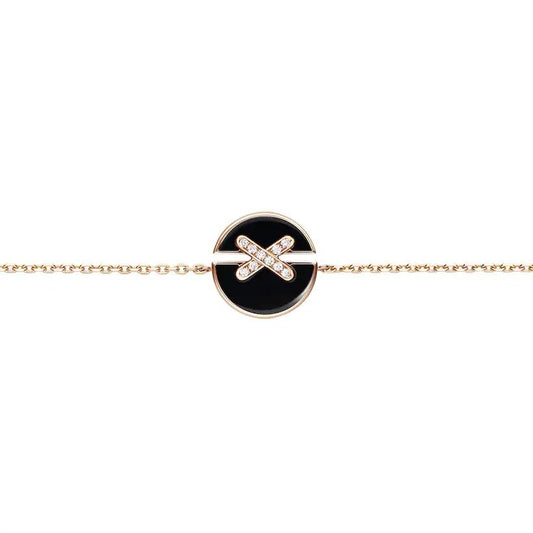 [Luxe Jewelry]JEUX DE BRACELET ONYX PINK GOLD DIAMOND