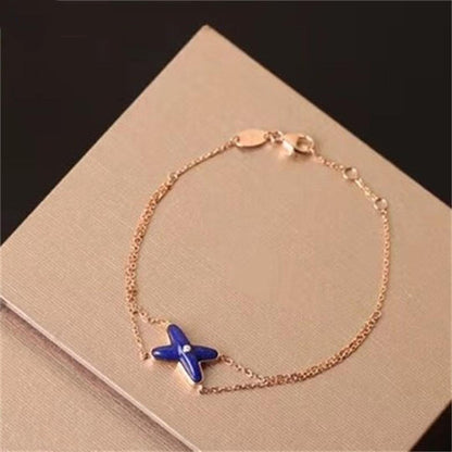 [Luxe Jewelry]Hollow Design Four-Leaf Clover Flower Shape Ring