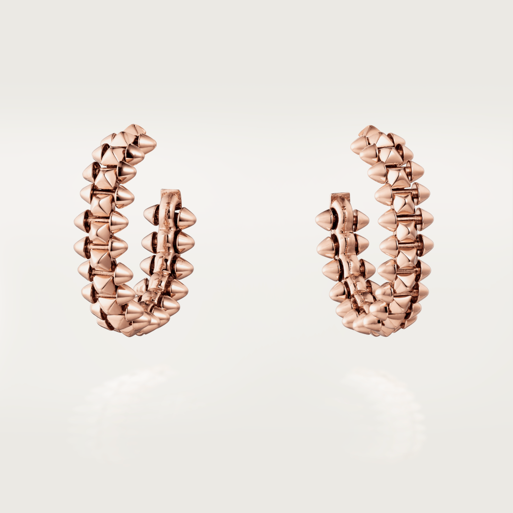 [Bijoux de luxe] Petites boucles d'oreilles créoles CLASH