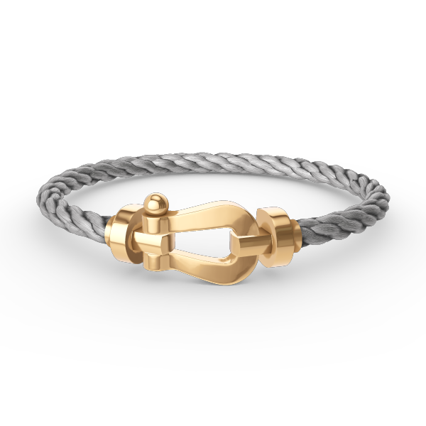 [Bijoux de luxe] BRACELET FORCE LARGE FER À CHEVAL SANS DIAMANT OR